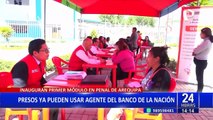 Presos ya pueden hacer operaciones bancarias: Inauguran agente en penal de Arequipa