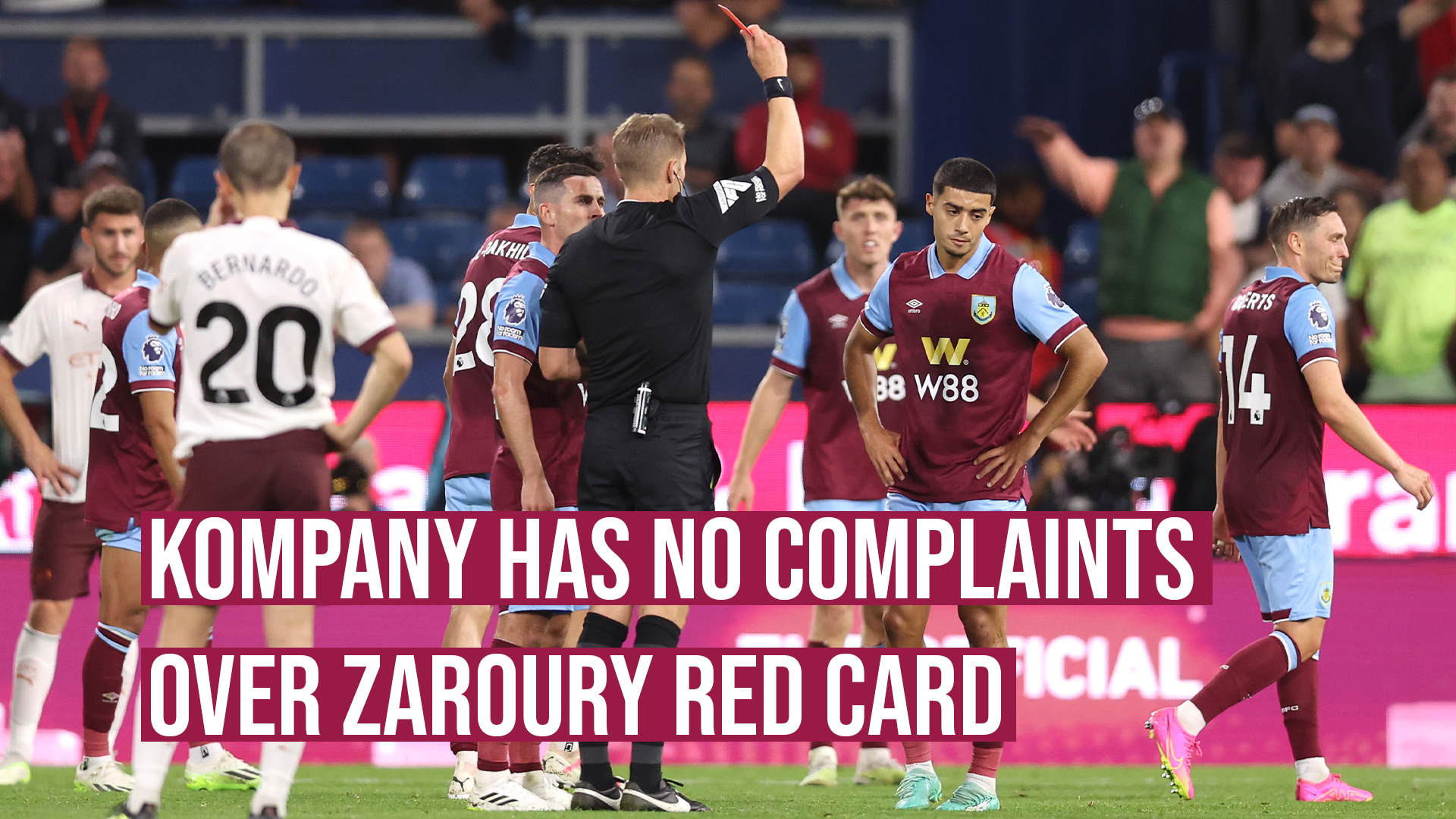 Vincent Kompany has no complaints over red card