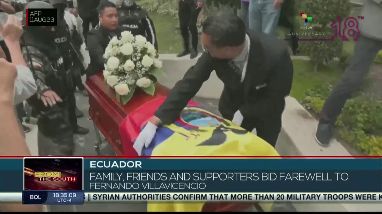 Ecuador's assassinated presidential candidate Villavicencio was given a farewell tribute
