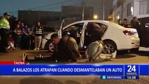 Tacna: A balazos capturan a ladrones de autopartes