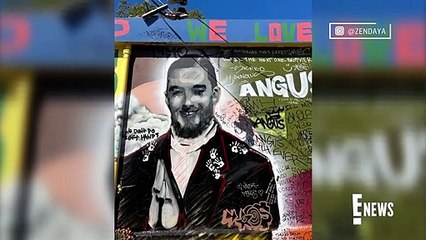 Zendaya Visits Touching Memorial to Euphoria Co-Star Angus Cloud _ E! News