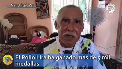 El Pollo Lira ha ganado más de 5 mil medallas; en estas competencias ha participado