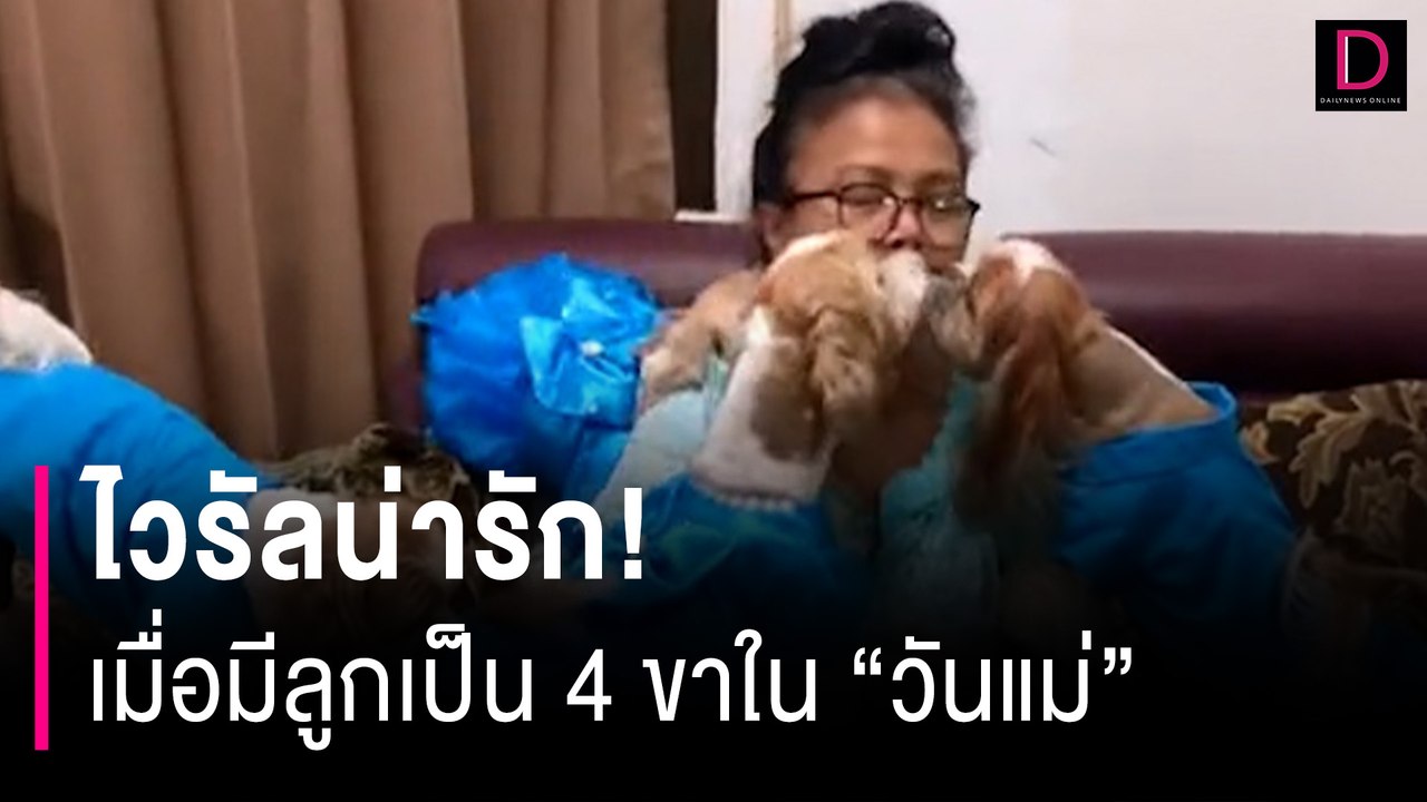 เมื่อมีลูกเป็น4ขา "วันแม่" ทั้งทีน้องๆเลยต่อคิว...