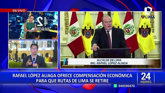 Rafael López Aliaga reaparece: Para mí no son Rutas de Lima, son 'ratas de Lima'