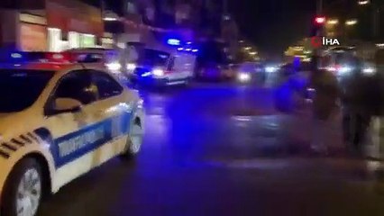 Lapseki’de 5 katlı apartmanda yangın paniği