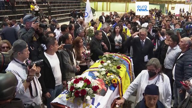 Прощание с убитым кандидатом в президенты