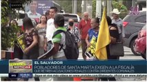 Salvadoreños exigen retiro de acusaciones penales contra dirigentes comunales