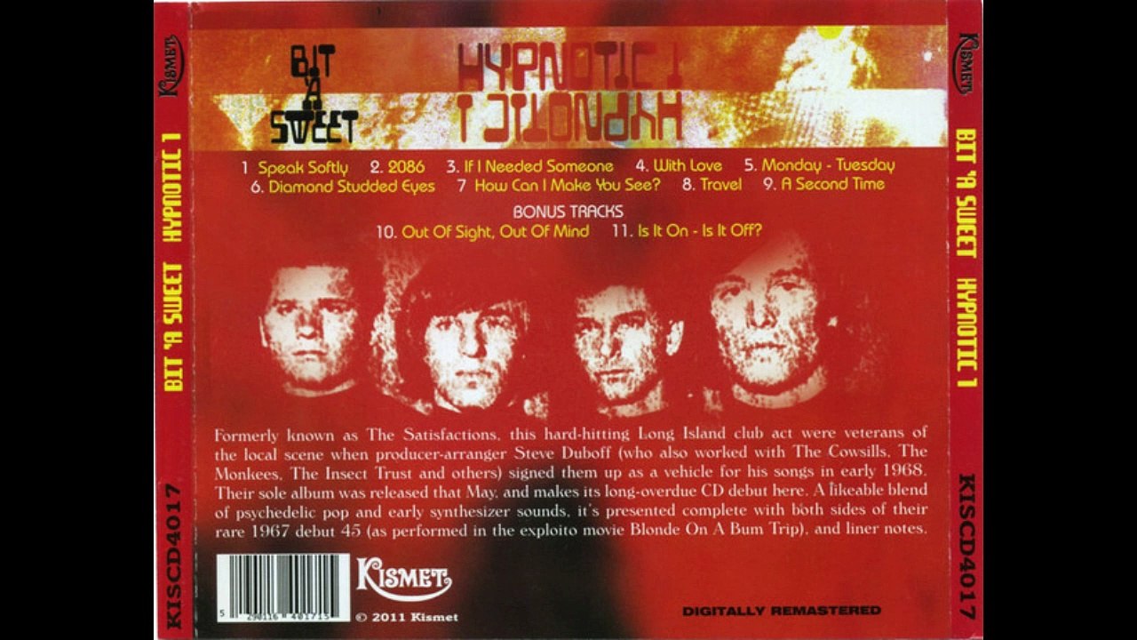 Bit 'A Sweet – Hypnotic I :  Rock, Psychedelic Rock, Pop Rock, 1968.