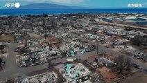 Hawaii in fiamme, la citta' di Lahaina rasa al suolo dagli incendi: le immagini aeree