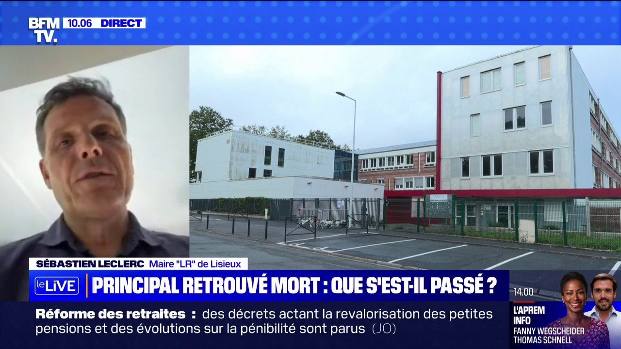 Principal retrouvé mort à Lisieux: "C'était quelqu'un de dévoué, d'attentif et d'engagé" témoigne Sébastien Leclerc, maire de la ville