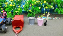 DIY tractor Farm Diorama with house for cow, pig, fish pond - how to plant a carrots field #15