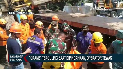 Descargar video: Operator Tewas Terjepit Badan Crane, Proses Evakuasi Berlangsung Dramatis!