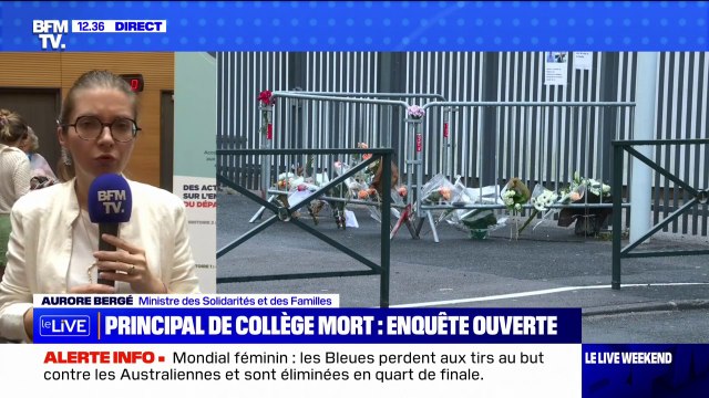 Aurore Bergé, ministre des Solidarités sur la mort d'un principal à Lisieux: Tout le pays fait bloc derrière la communauté éducative