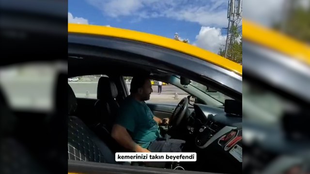 Yayaya yol vermeyen taksici aynı yerde iki kez ceza yedi 