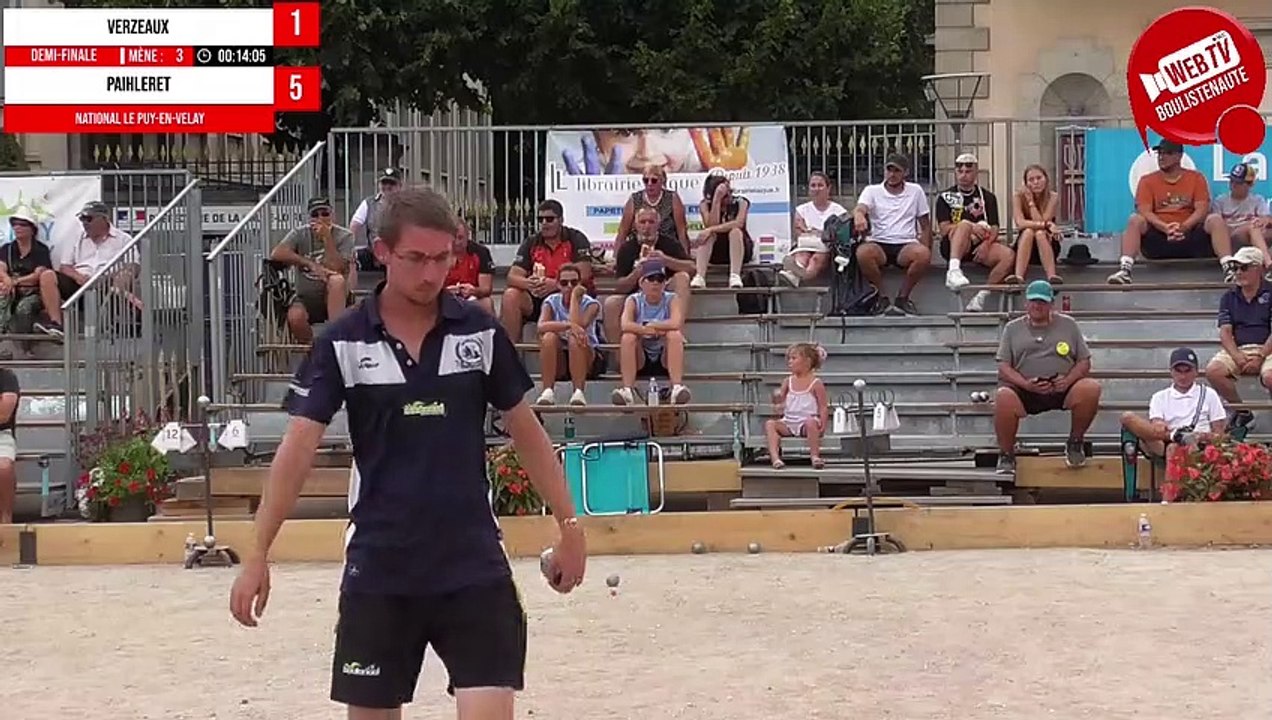 Demi-finale VERZEAUX vs PAILLERET - WebTV Le Puy-en-Velay : Supranational de pétanque triplette open 2023
