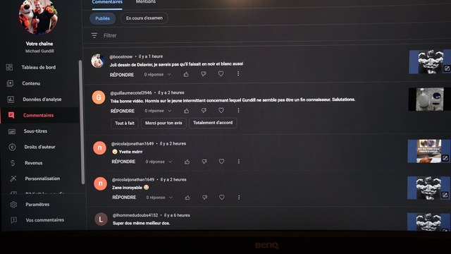 On se détend en répondant à des commentaires de followers