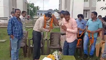 पुलिस  आवासीय कॉलोनी में नपाध्यक्ष ने सुनी समस्‍याएं