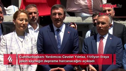 Deprem için 1 trilyon liraya yakın kaynak! Cumhurbaşkanı Yardımcısı Yılmaz açıkladı
