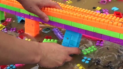 Build Bridge Blocks Toys for Children - Construction vehicles for kids