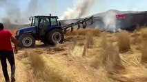 Sivas'ta çıkan yangında 2 bin 250 dönüm ekili arazi zarar gördü