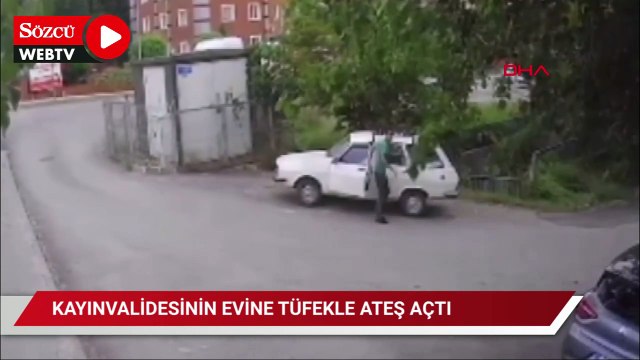 Kayınvalidesinin evine tüfekle ateş açtı