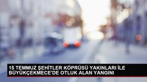 Büyükçekmece'de çıkan yangın itfaiye ekipleri tarafından söndürüldü