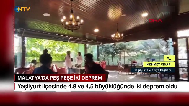 Last Minute： 2 tremblements de terre à 1 minute d'intervalle à Malatya ! La ville a tremblé avec des magnitudes de 4,8 et 4,5.