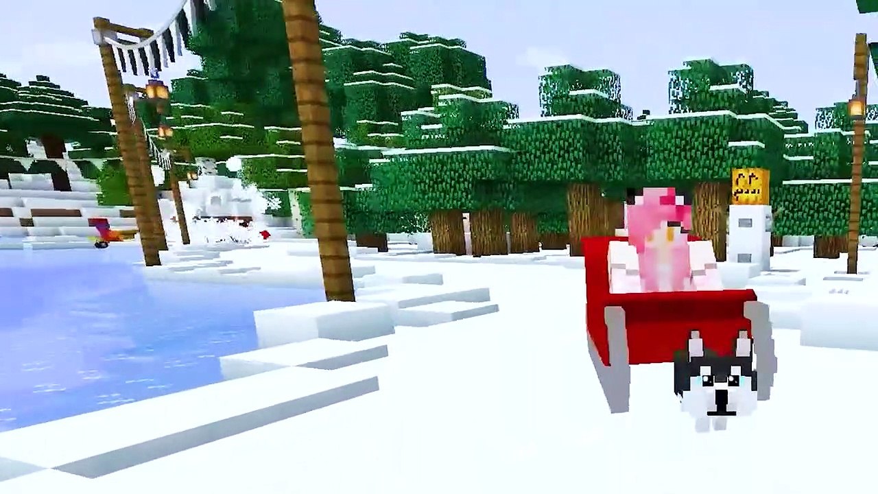 Playing As A BRAVE Husky In Minecraft!