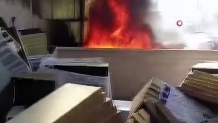 Un incendie s'est déclaré dans l'école qui sera construite par le président de l'İBB Ekrem İmamoğlu à Elazığ.