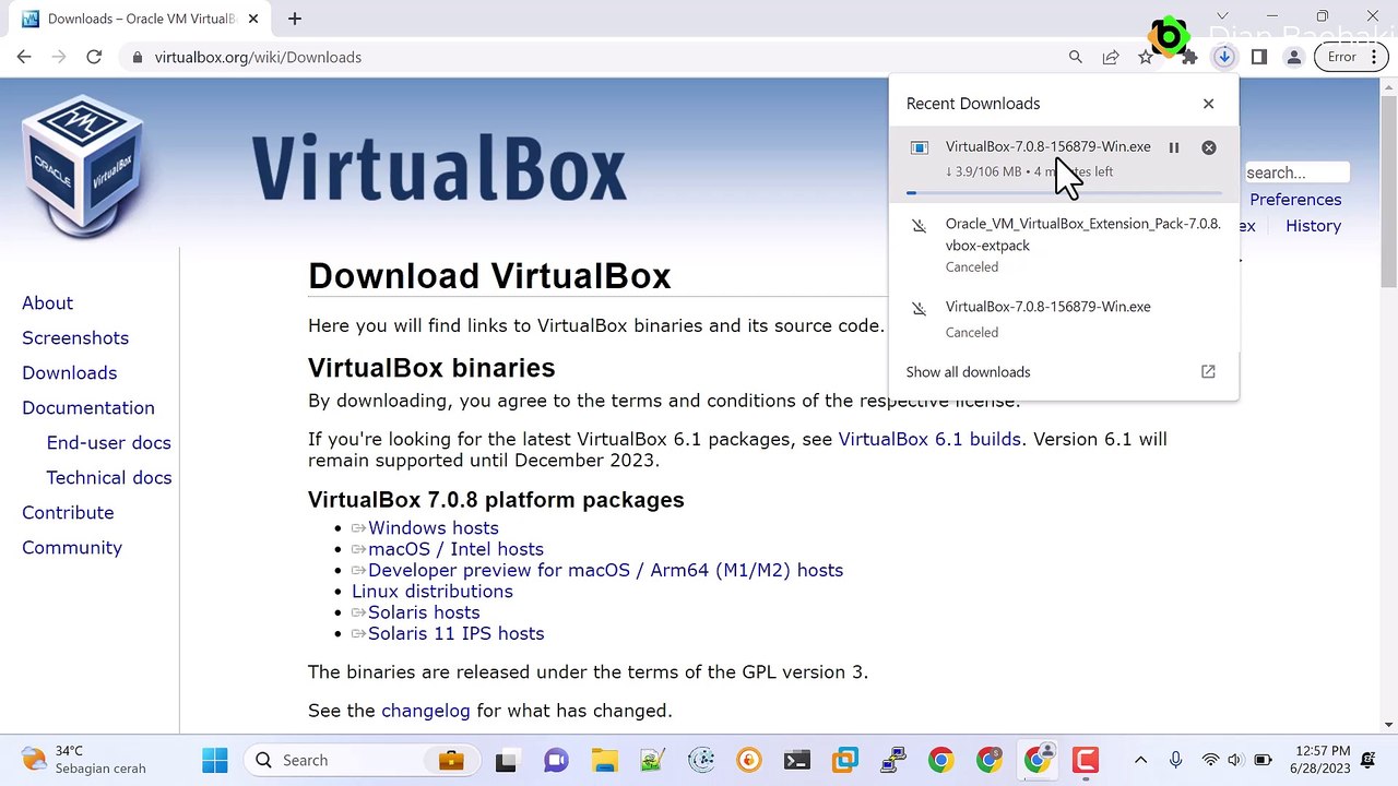 #06 Cara Install Virtualbox - Pentest Web DVWA #pentest #ethicalhacking #penetrationtesting