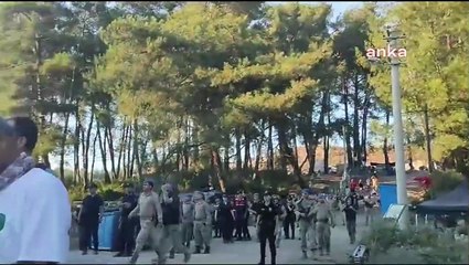 Akbelen’de seyyar tuvaletlere jandarma engeli! 2 gözaltı