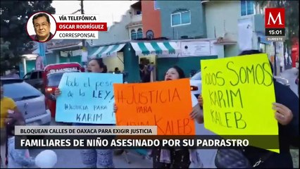 Familiares de niño asesinado por su padrastro exigen justicia en Oaxaca
