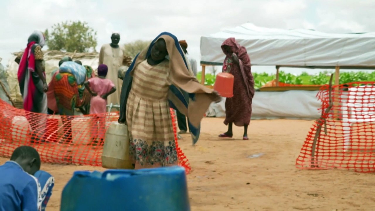 Chad is experiencing a humanitarian crisis as thousands of Sudanese refugees fight for survival in makeshift cities