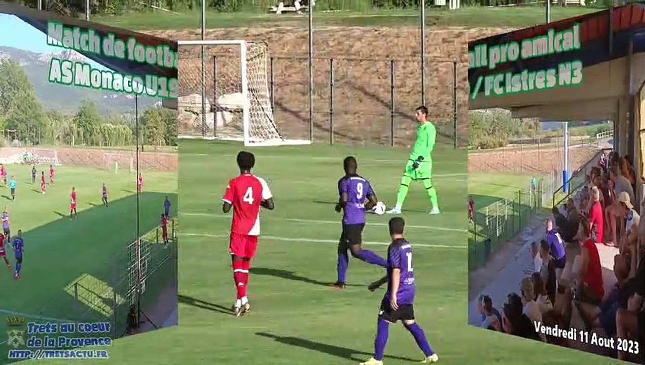Match de football pro amical  AS Monaco U19 VS FC Istres N3 à TRETS 11AOUT2023 A TRETS