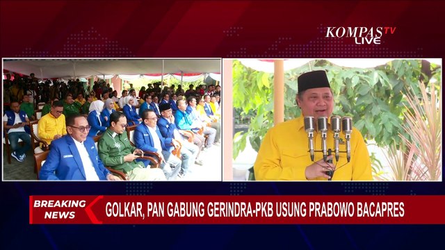Golkar Usung Prabowo Subianto di Pilpres 2024! Airlangga Hartarto: Saya Senang 4 Partai Bergabung