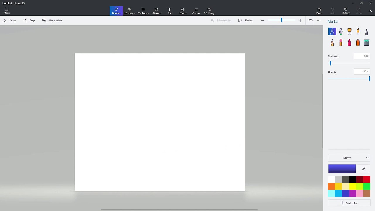 Paint 3D Course Section 3 Canvas Properties