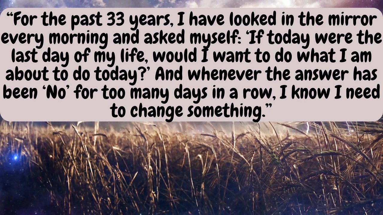 THE MOST FAMOUS QUOTE BY STEVE JOBS - video Dailymotion
