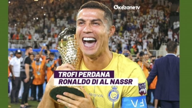Jadi Penentu Juara Al Nassr, Cristiano Ronalo Angkat Trofi Perdana di Asia