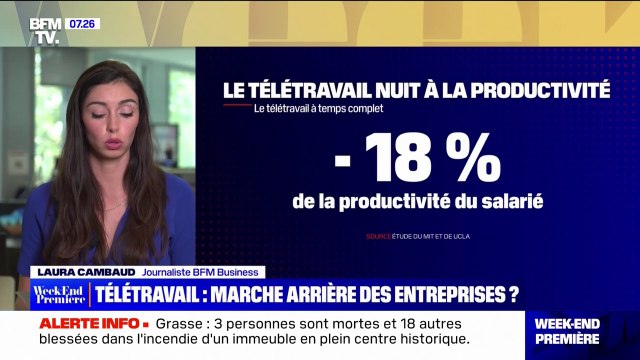 Selon une étude américaine, le télétravail à temps complet fait baisser la productivité des salariés de 18%