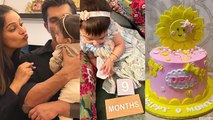 Bipasha Basu Karan SIngh Grover Daughter Devi 9 Month Birthday Celebration Viral । Boldsky