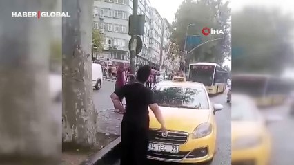 Yolcu seçen taksici kamerada: "Kimi alıp almayacağım sizi ilgilendirmez"
