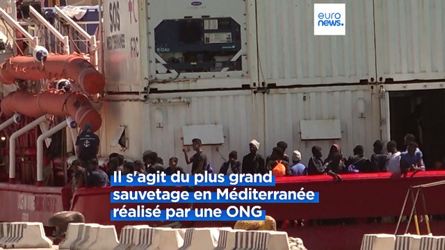 En moins de 48 heures, le navire Ocean Viking a porté assistance à 623 migrants en mer Méditerranée
