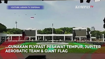 Download Video: Keren! Momen TNI AU Aerobatic Pesawat Tempur Jelang HUT ke 78 RI