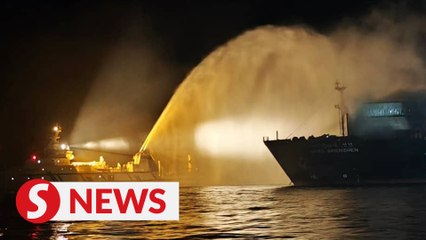 Fire on container ship brought under control within two hours