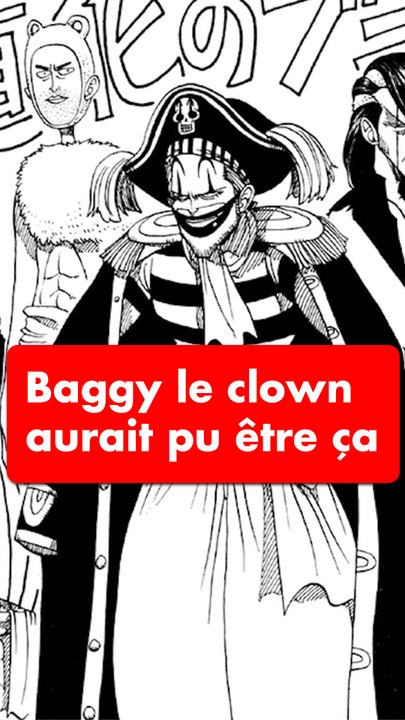 Baggy le clown dans One Piece ça aurait pu être ça