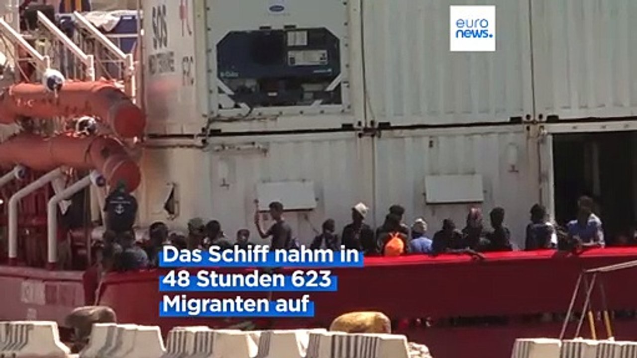 Lebensgefahr im Mittelmeer: Ocean Viking nimmt mehr als 600 Menschen auf
