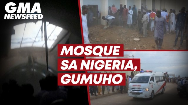 Mosque sa Nigeria, gumuho | GMA News Feed