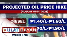 Presyo ng produktong petrolyo, nakaamba na namang tumaas ngayong linggo