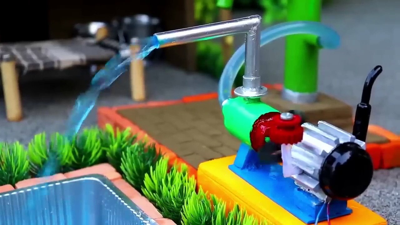 DIY how to make cow shed - house of animals - horse house – cow shed - mini hand pump -woodwork #08