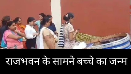 लखनऊ: तबियत बिगड़ने पर गर्भवती महिला ने सड़क पर बच्चे को दिया जन्म